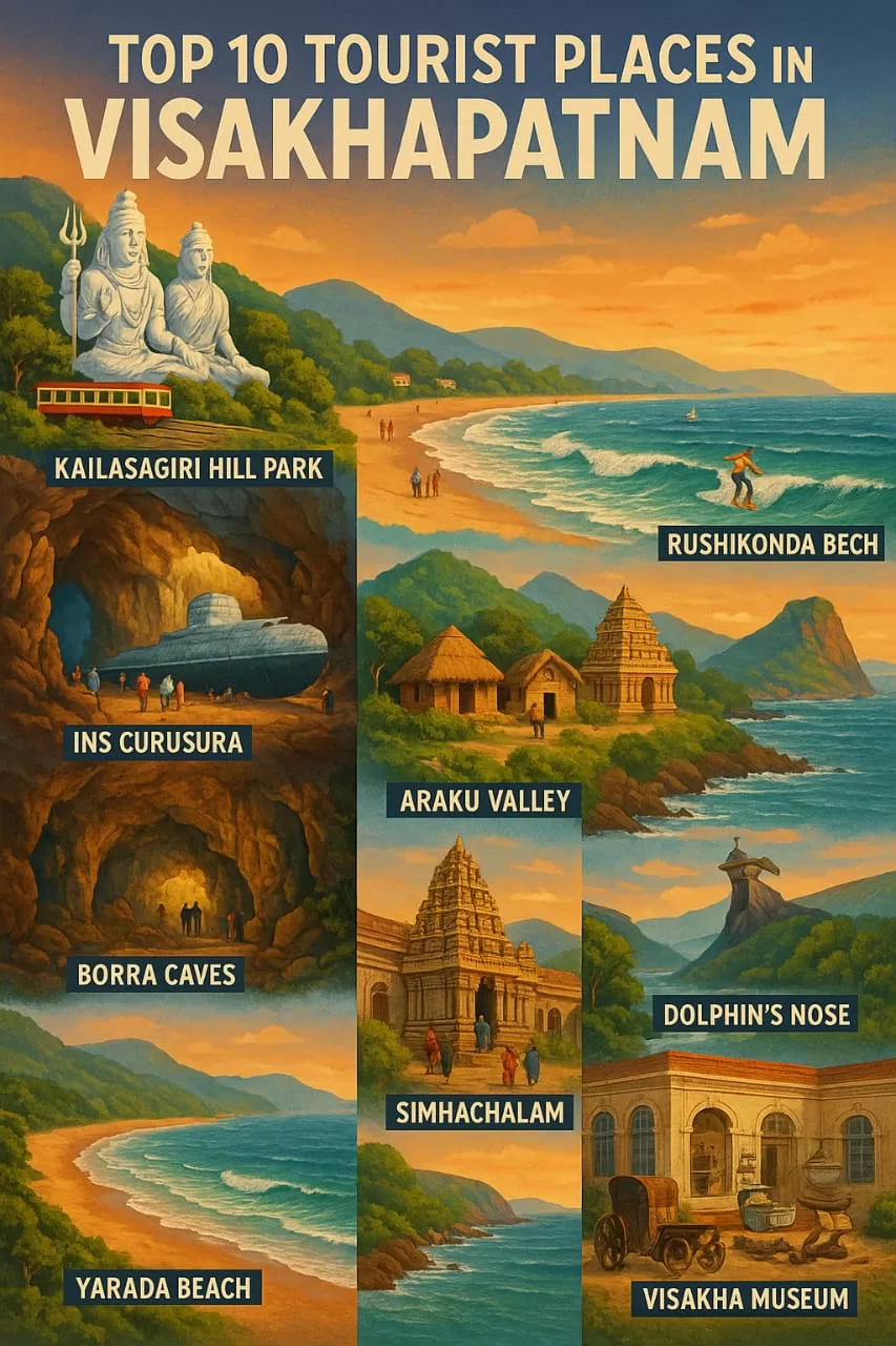 Top10 Tourist Places in Visakhapatnam 2025